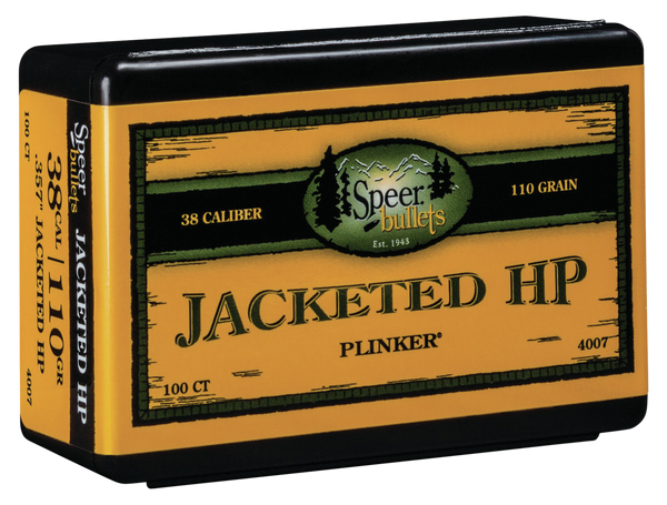 Speer Ammo Handgun, Speer 4007      Bull .357 110 Jhp            100/5