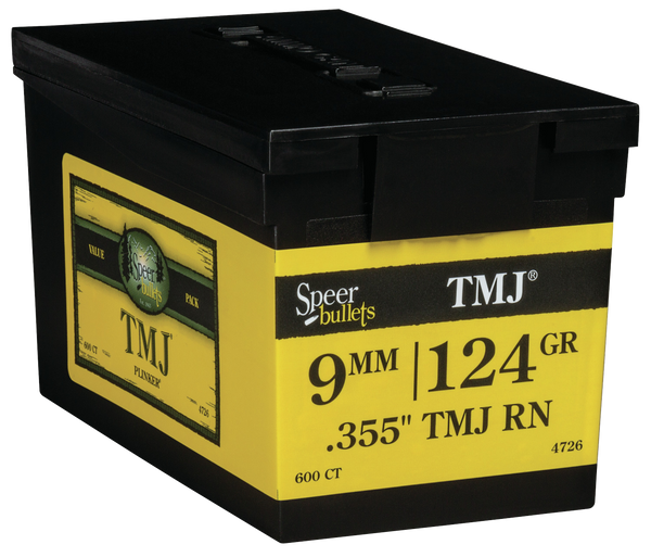 Speer Ammo Tmj, Speer 4726      Bull .355 124 Tmj  Vp        600/1