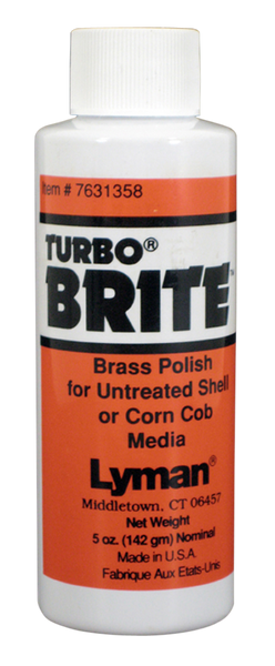 Lyman Turbo, Lym 7631358 Turbo Brite Brass Pol 4 Oz