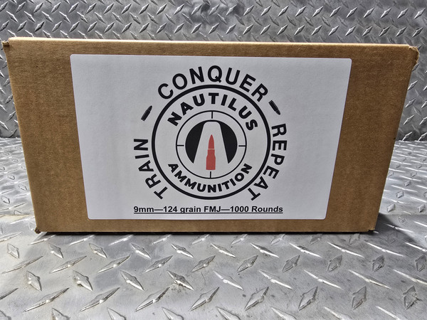 Nautilus--9mm 124gr FMJ--1000rnds New