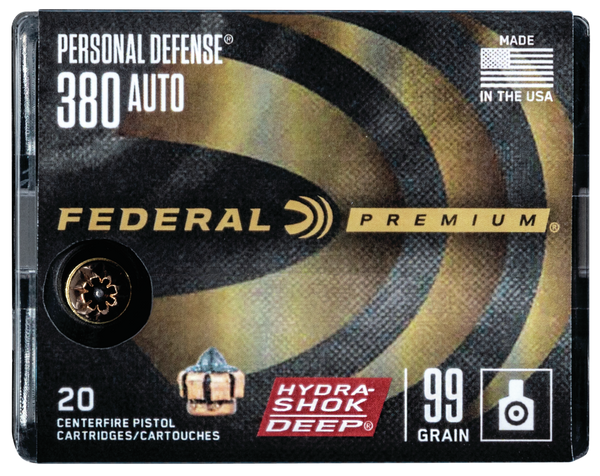 Federal Premium, Fed P380hsd1       380      99 Hs Deep       20/10
