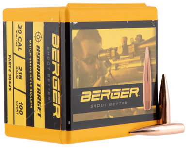 Berger Bullets Hybrid Target, Berg 30429 Bull .308 215g Hyb Trgt 100 - FAST FLAT RATE SHIPPING!
