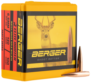 Berger Bullets Elite Hunter, Berg 26552 Bull .264 140g Elt Hunt 100 - FAST FLAT RATE SHIPPING!