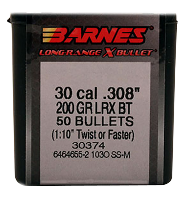 Barnes Bullets Lrx Brns 30374 308 200 Tipped Lrx Bt 50  FAST FLAT RATE SHIPPING