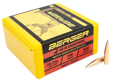 Berger Bullets Vld Hunting Berg 25513 Bull 257 115g Hunt Vld 100  FAST FLAT RATE SHIPPING