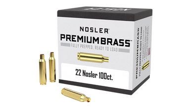 Nosler Premium Brass, Nos 10067 Custom Brass 22 Nosler 100 - FAST FLAT RATE SHIPPING!