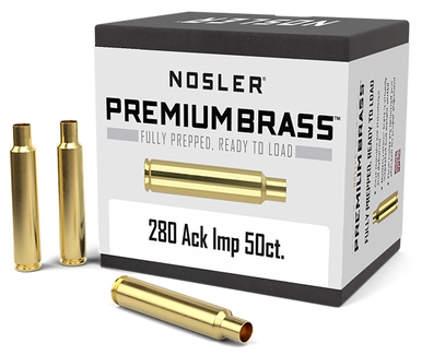 Nosler Premium Brass, Nos 10175 Custom Brass 280 Ack 50 - FAST FLAT RATE SHIPPING!