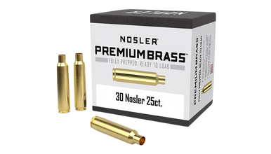 Nosler Premium Brass, Nos 10221 Custom Brass 30 Nosler 25 - FAST FLAT RATE SHIPPING!
