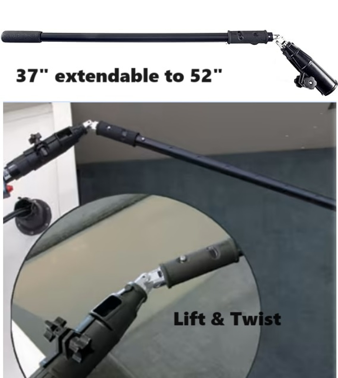 The ProDucer Transducer Pole System Deluxe Mid Ram Mount Arm