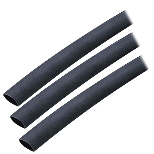 Ancor Adhesive Lined Heat Shrink Tubing (ALT) - 3\/8" x 3" - 3-Pack - Black [304103]