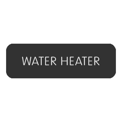 Blue SeaLarge Format Label - "Water Heater" [8063-0438]