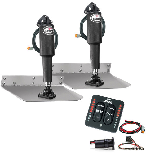 Lenco 9" x 12" Standard Trim Tab Kit w\/LED Integrated Switch Kit 12V [15108-103]