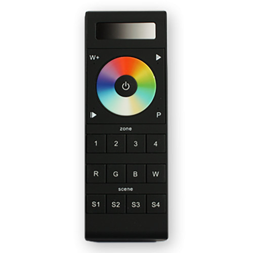 Lunasea RGBW Handheld 4-Zone Controller w\/Color Wheel, 4 Memories, Batteries  Holder [LLB-45WG-01-00]