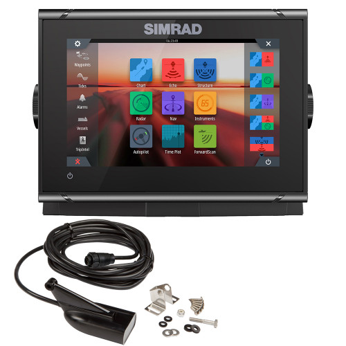 Simrad GO7 XSR Chartplotter\/Fishfinder w\/Active Imaging 3-in-1 Transom Mount Transducer  C-MAP Discover Chart [000-14326-002]