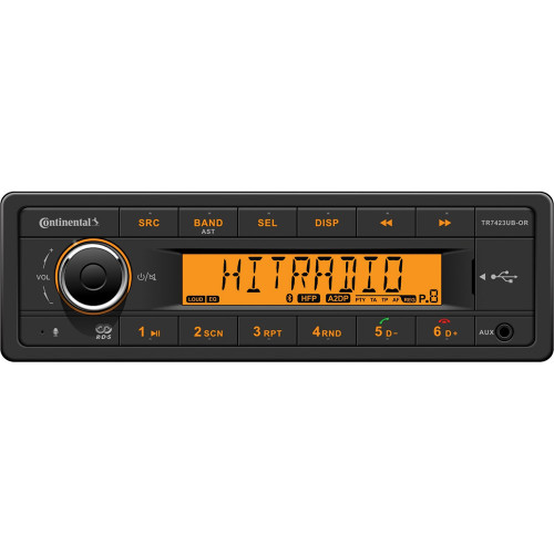 Continental Stereo w\/AM\/FM\/BT\/USB - 24V [TR7423UB-OR]