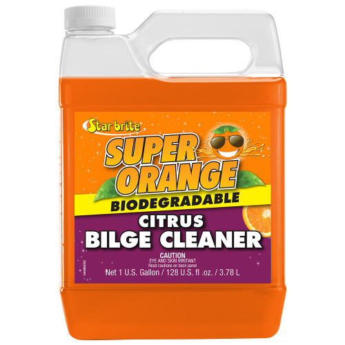 Star brite Super Orange Citrus Bilge Cleaner - Emulsifies Oil, Fuel - 1 Gallon [94400]