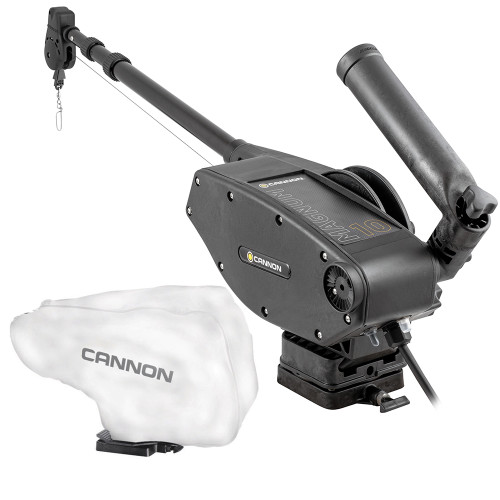 Cannon Magnum 10 Electric Downrigger w\/White Cover [1902305\/WHTCOVER]