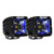 RIGID Industries Radiance Scene Lights - Surface Mount Pair - Black w\/Blue LED Backlight [68201]