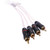 FUSION MS-FRCA25 Premium 25 4-Way Shielded RCA Cable [010-12620-00]