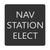Blue Sea 6520-0321 Square Format Nav Station Elect Label [6520-0321]