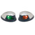 Perko Red\/Green Horizontal Mount Side Lights - Pair - Chrome Plated Zinc [0648DP0CHR]