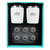 Toadfish Non-Tipping 10oz White Rocks Tumblers w\/Ice Ball Tray - 2 Tumblers [1119]