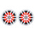 DS18 HYDRO 6.5" 2-Way Marine Speakers w\/RGB LED Lights 300W - White [NXL-6]