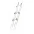 Rupp 18' White Carbon Fiber Telescoping Outrigger Poles 1.5" Diameter (Pair) [A0-1800-CFTW]
