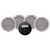 Aquatic AV GS2 Gauge Stereo  2 Pairs of EC651 6.5" White Speakers [CK305]