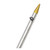 TACO 8' Center Rigger Pole - Silver w\/Gold Rings & Tips - 1-" Butt End Diameter [OC-0421VEL8]