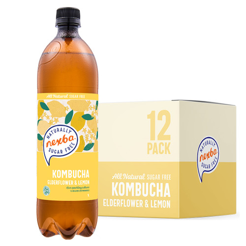 Elderflower & Lemon Kombucha 1L 12 pack online