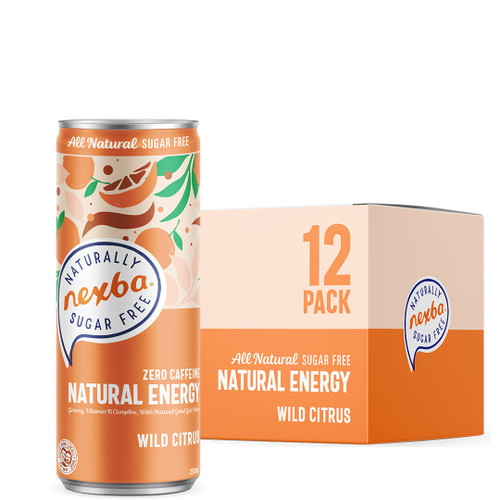 Nexba Natural Energy Wild Citrus 12 Pack Cans Online