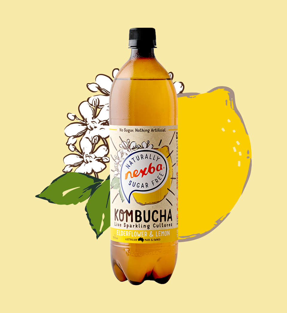 Elderflower & Lemon Kombucha 1L