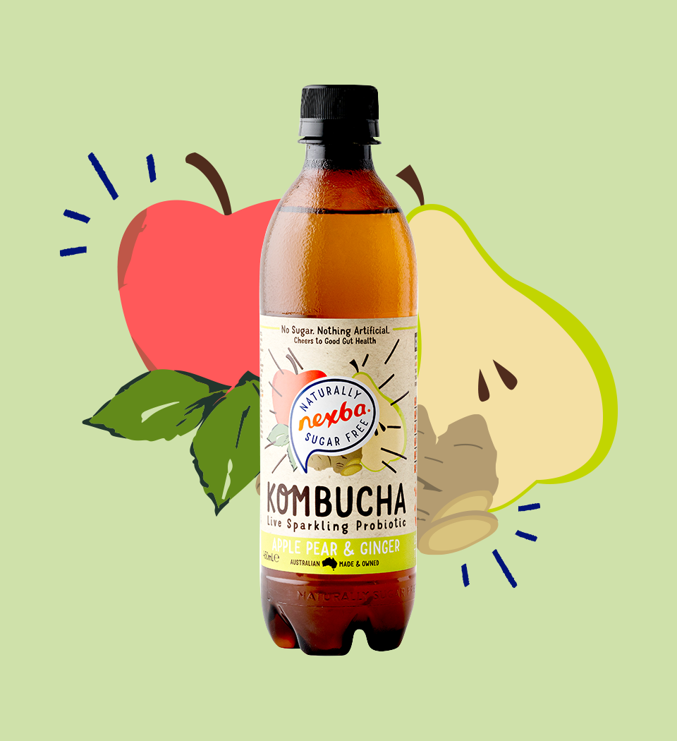 Apple, Pear & Ginger Kombucha 450ml