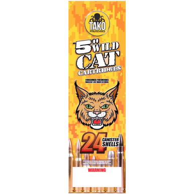 5 Wildcat Cartridges - 60-Gram Canisters - Skyline Fireworks