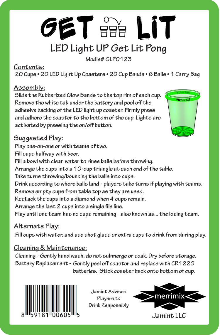 Get Lit Pong for Family Fun