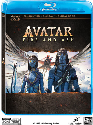 Avatar: Fire and Ash (LE 4-Disc 3D Blu-ray + STD Blu-ray) (w/ Slip)
