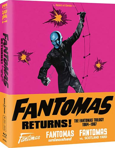 Fantomas Returns - The Fantomas Trilogy (LE Blu-ray w/ Slip) (Region B) (EUREKA UK) *DINGED