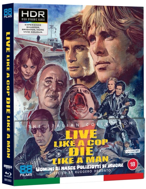 (PRE-ORDER) Live Like A Cop, Die Like A Man (LE 4K UHD + Blu-ray) (Region Free/B) (88 FILMS UK)