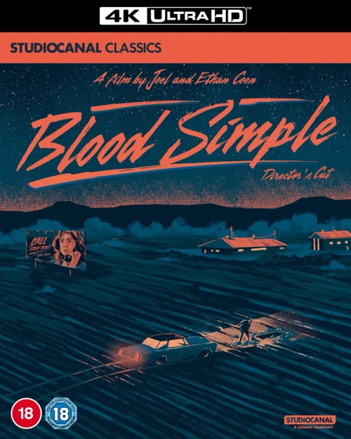 Blood Simple (4K UHD) (Region Free) (STUDIO CANAL) *See Notes
