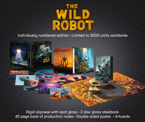 (PRE-ORDER) The Wild Robot (UK LE Ultimate Collector's Edition Steelbook) (4K UHD) (Region Free) (PRE-ORDER) The Wild Robot (UK LE Ultimate Collector's Edition Steelbook) (4K UHD) (Region Free)