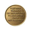 Alcoholics Anonymous AA Coffee Pot Affirmation Coin - Antique Bronze Sobriety Medallion