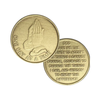 Alcoholics Anonymous AA Praying Hands ODAT Affirmation Coin - Antique Bronze Sobriety Medallion