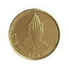 Alcoholics Anonymous AA Praying Hands ODAT Affirmation Coin - Antique Bronze Sobriety Medallion