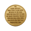 Alcoholics Anonymous AA ODAT Camel Poem Affirmation Coin - Antique Bronze Sobriety Medallion