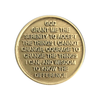 Alcoholics Anonymous AA Keep it Simple Affirmation Coin - Antique Bronze Sobriety Medallion