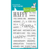 Lawn Fawn Clear Stamps - Happy Happy Happy 4"x6"