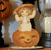 Victorian Halloween Pumpkin Surprise Laser Etched Cut Out