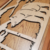 Bear Landscape Laser Cut Wall Art