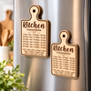 Cutting Board Conversion Magnet: Laser Engraved Kitchen Refrigerator Magnet